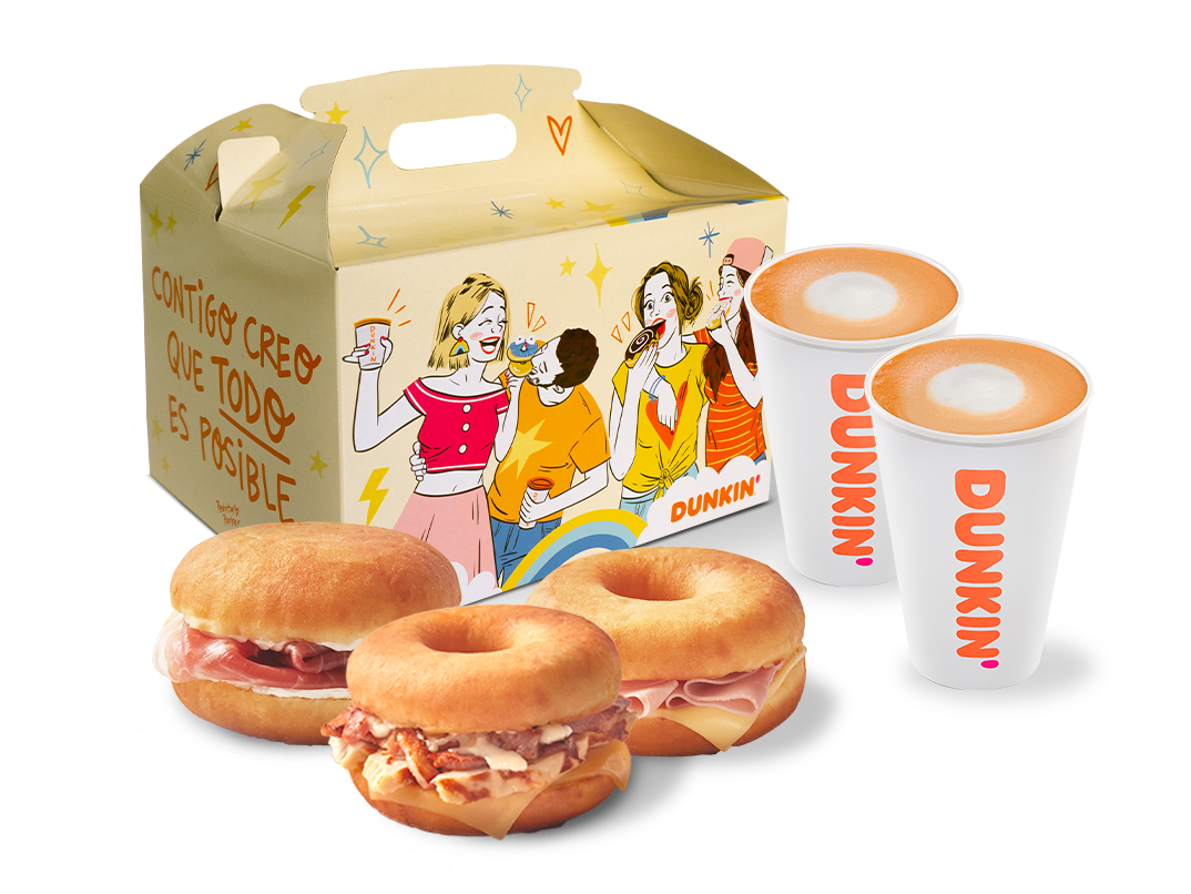 Saborea los deliciosos productos de Dunkin' Donuts a domicilio