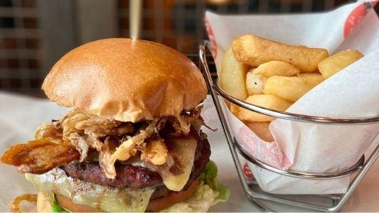 Smokehouse Burger and Chips
