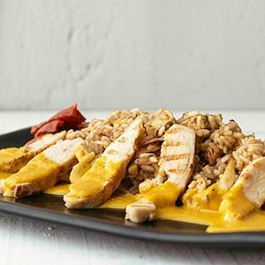 Arroz con pollo braseado