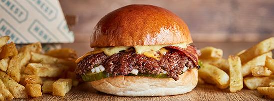 SINGLE SMASHED BACON Burger incl. a side