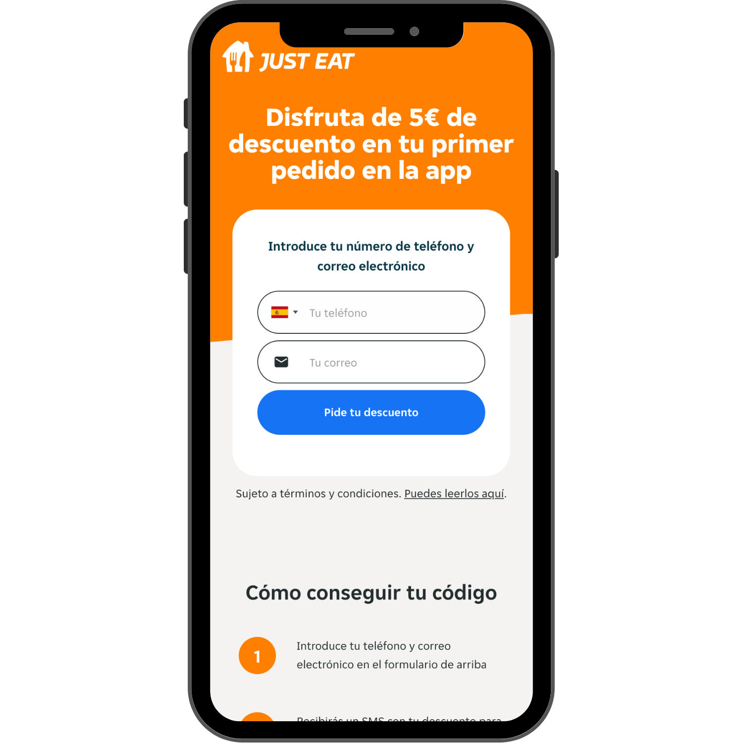 6€ de descuento en tu primer pedido