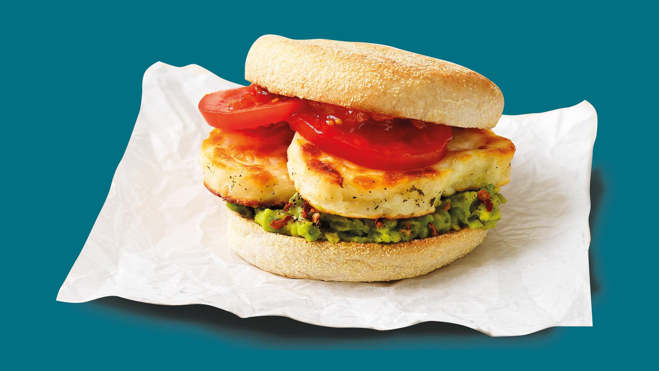 Avocado and Halloumi Muffin