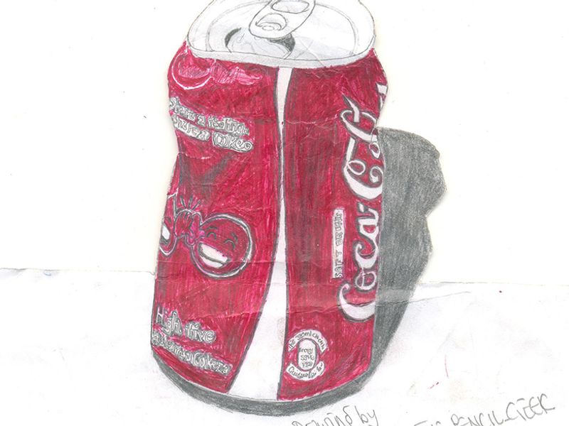 Hand Drawn Coca Cola Can