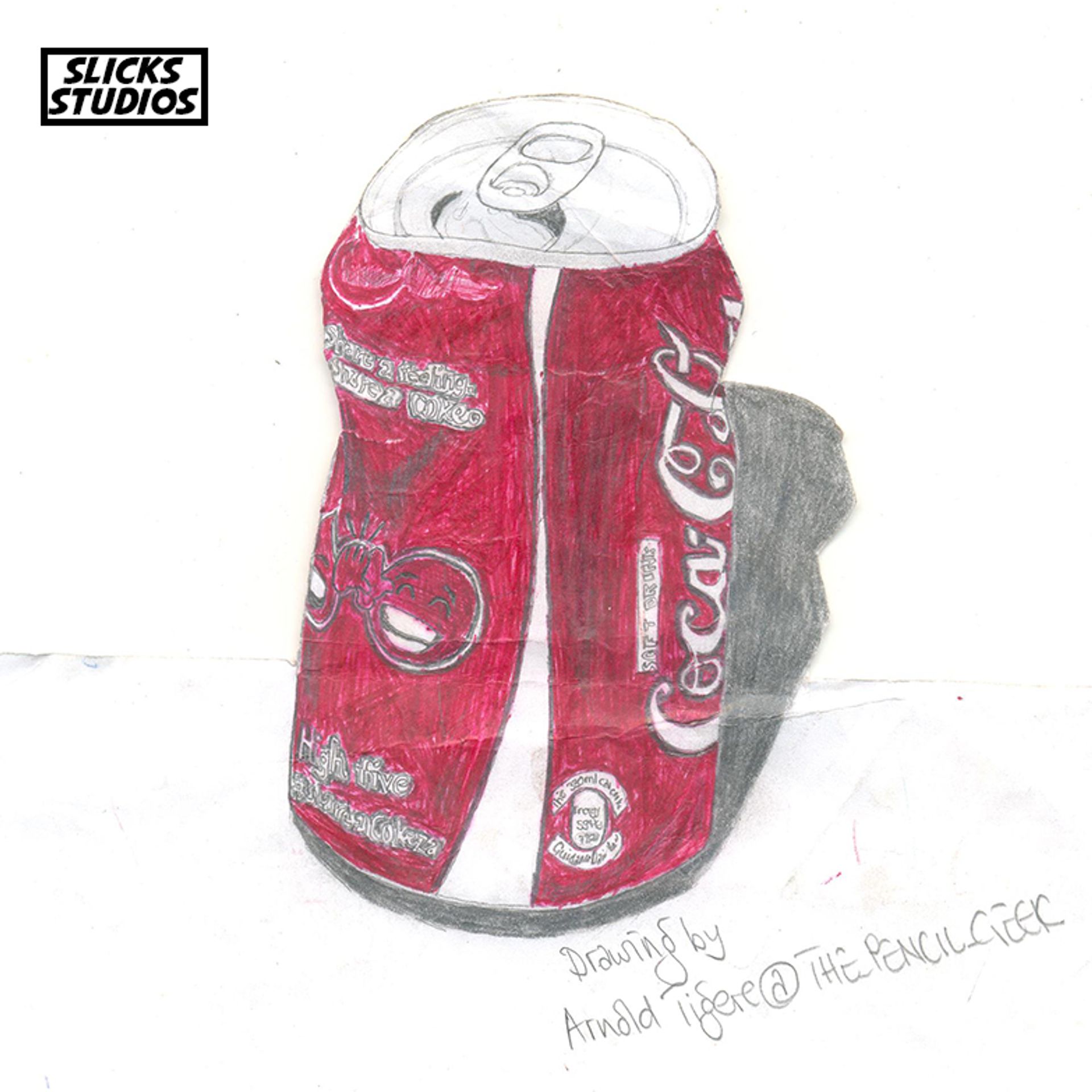 Hand Drawn Coca Cola Can