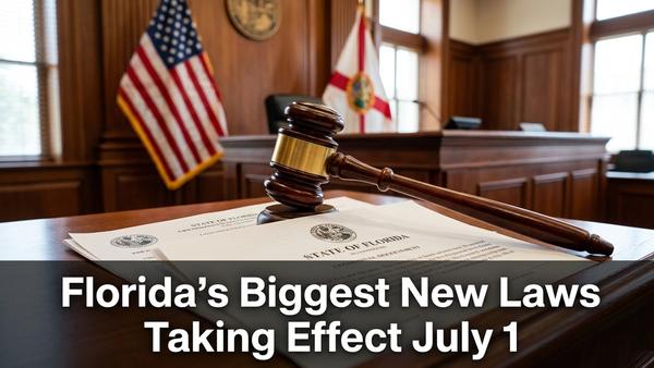 Florida's Biggest New Laws Taking Effect July 1