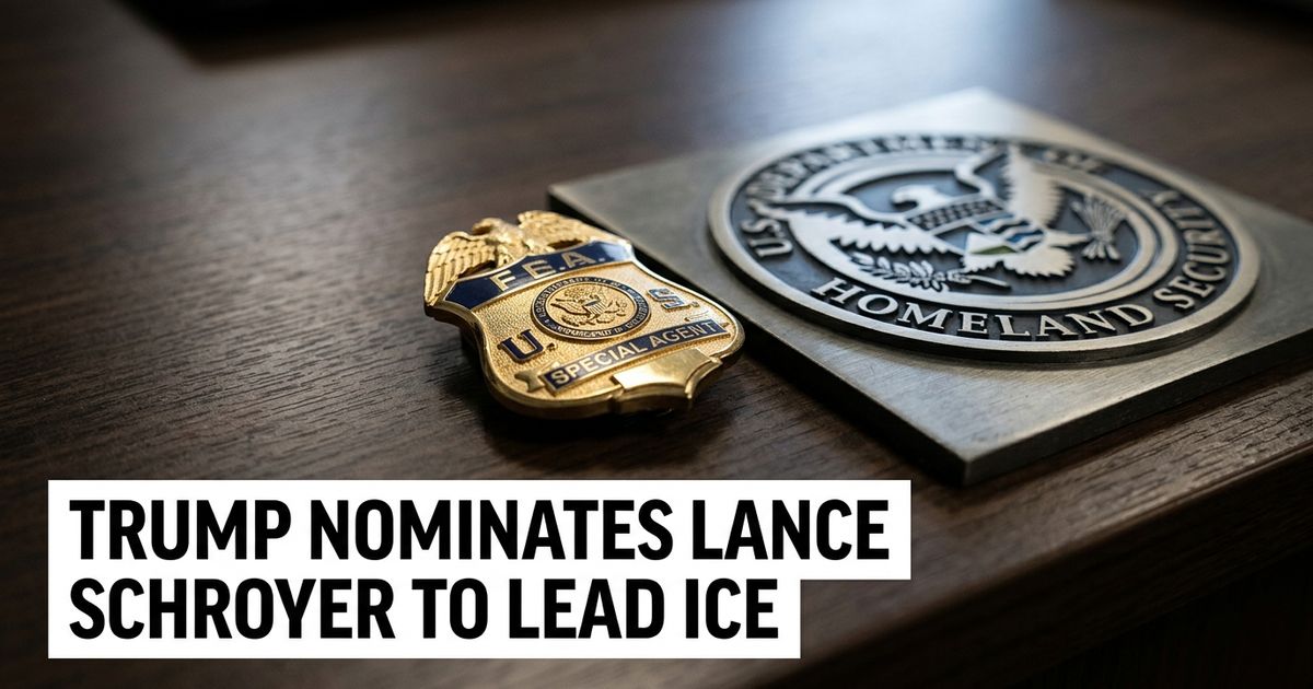Featured image for "Trump Nominates Lance Schroyer to Lead ICE"