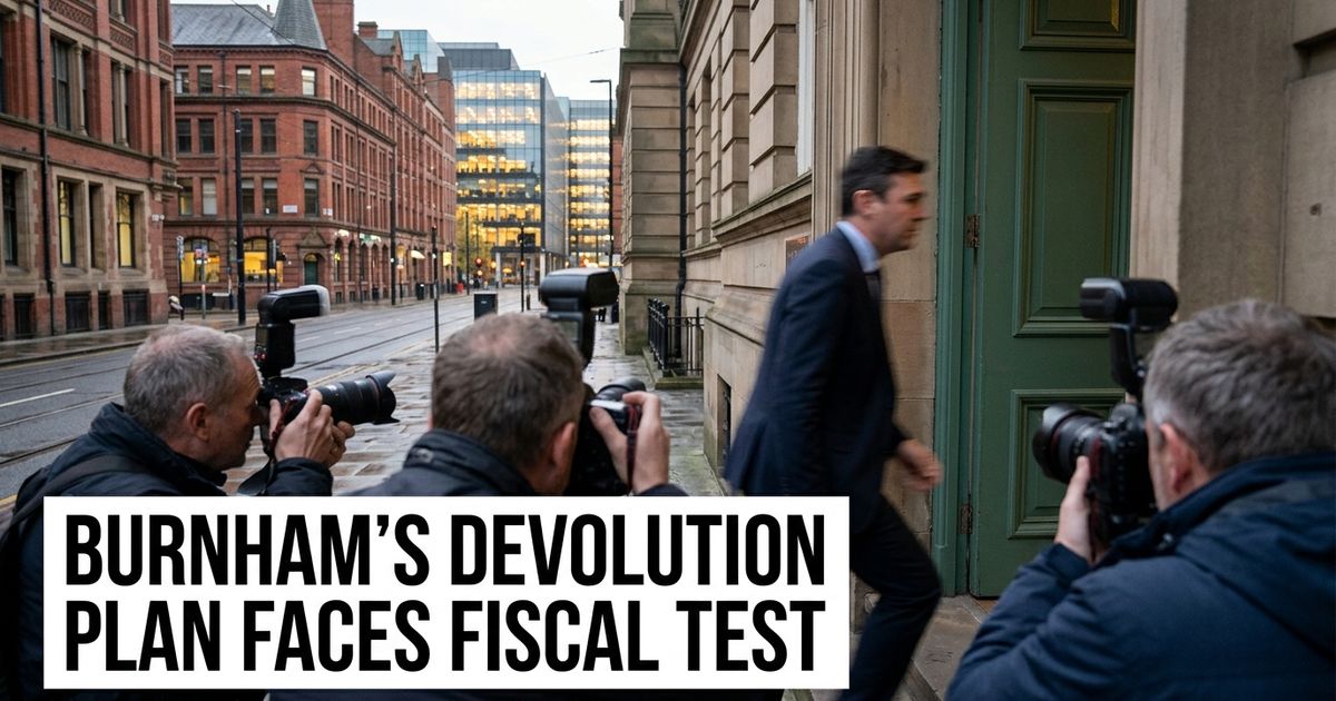 Andy Burnham Manchesterism economic speech faces funding questions.