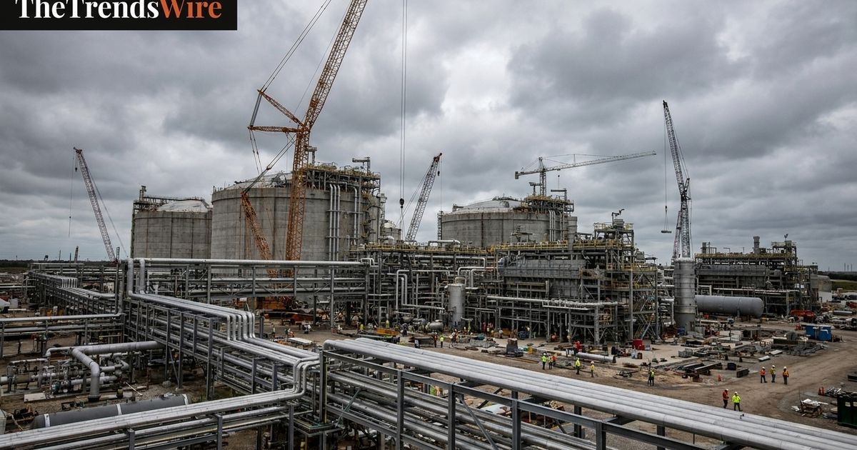 Woodside Energy LNG construction project in Louisiana after executive leadership change.