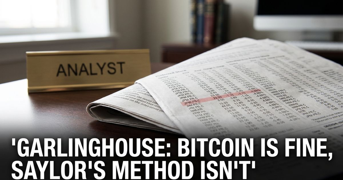 Featured image for "Ripple CEO Calls Saylor's Bitcoin Model a 'Damning Indictment'"