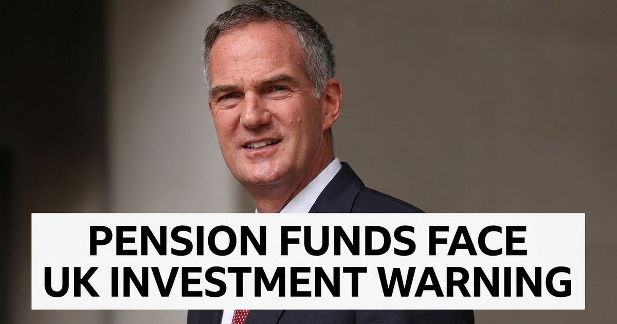 Pension fund documents and UK infrastructure plans on a City of London boardroom table.