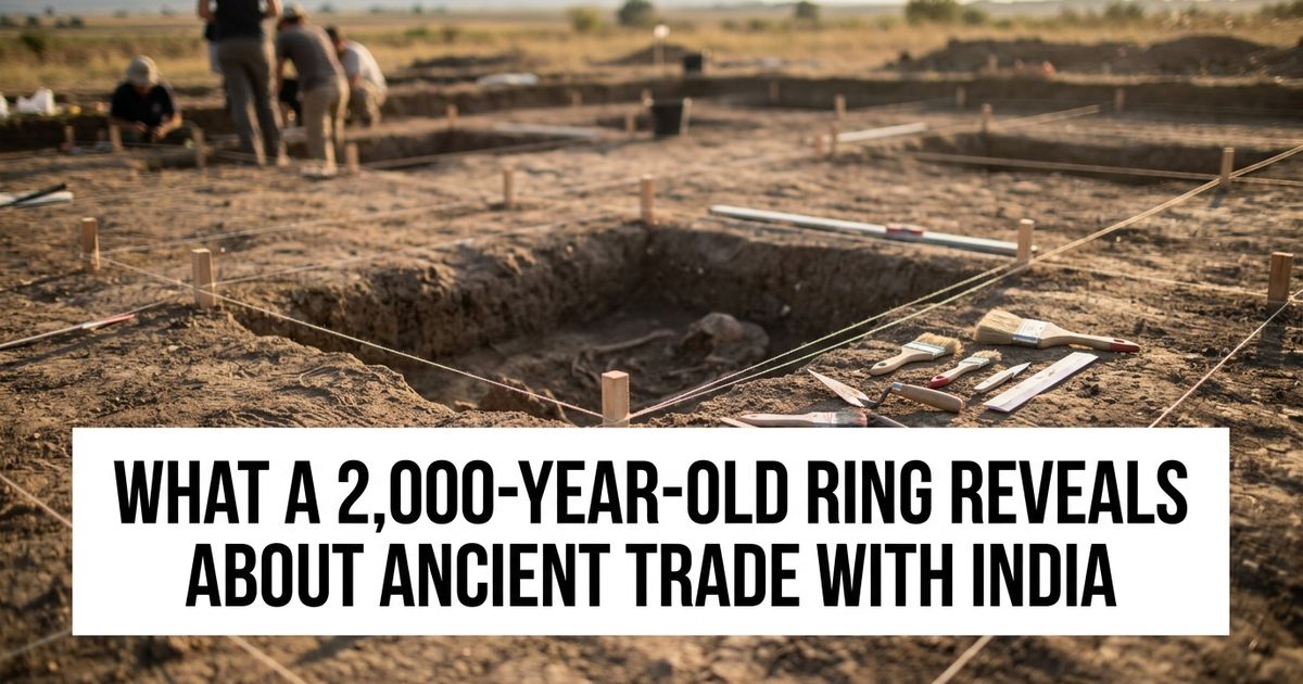 Archaeological excavation site representing the Don Yai Thong gold ring discovery in Thailand