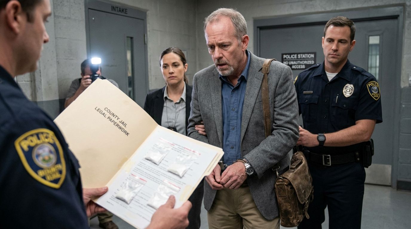 PI Arrested After Drugs Found in Jail Paperwork Twice