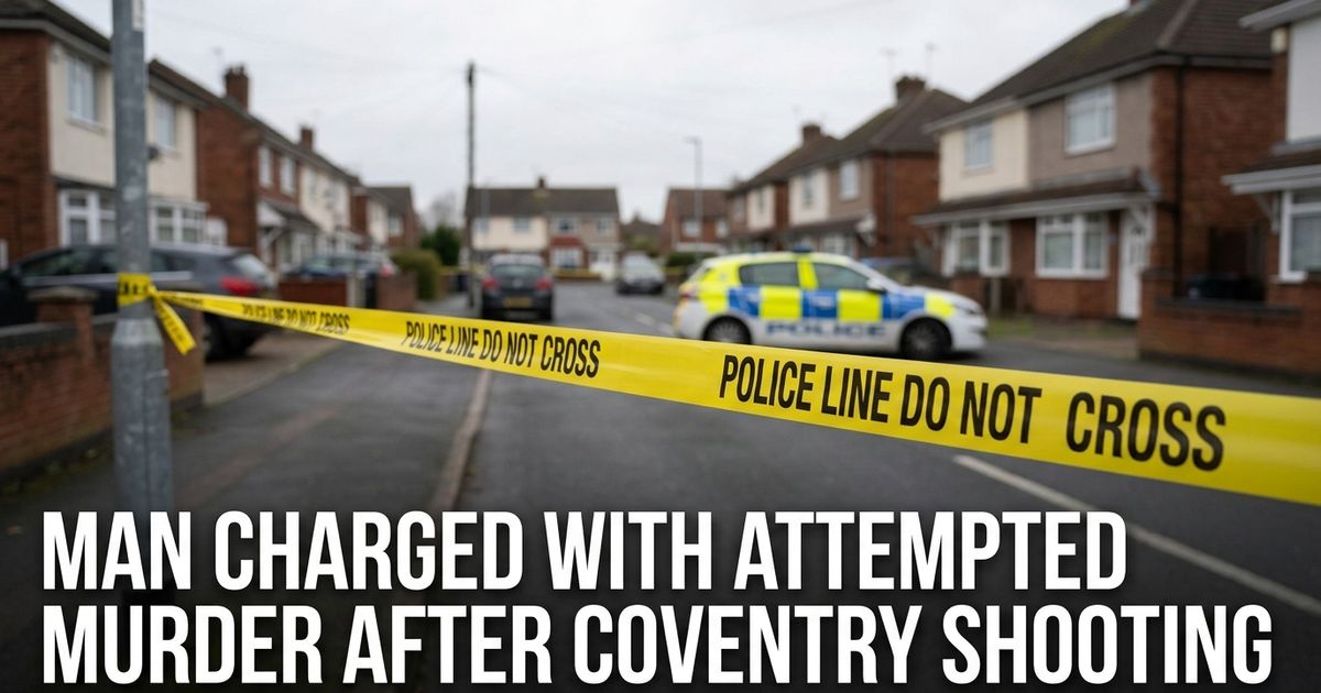 Featured image for "Man Charged With Attempted Murder After Coventry Shooting"