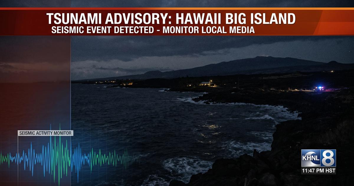 Hawaii earthquake triggers no tsunami threat near Big Island coast.