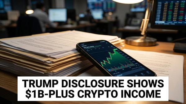 Trump's 2025 Disclosure Shows Over $1B in Crypto Income