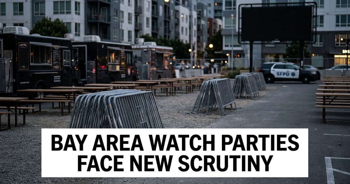 San Francisco World Cup watch party shooting represented by an empty Mission Bay event space after public safety concerns.