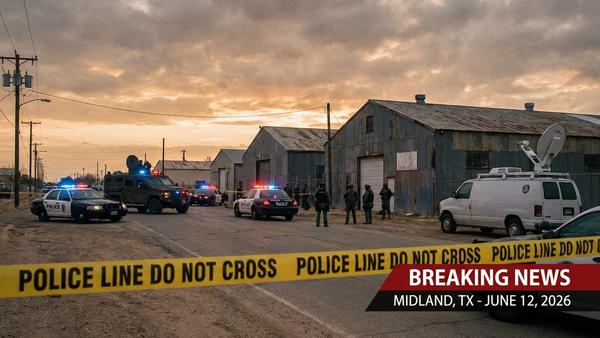 Midland Texas Shooting — 1 Dead, 11 Injured in West Wall Street Standoff