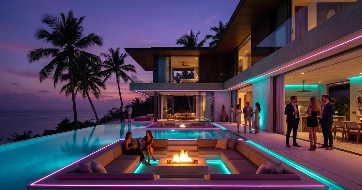 The iconic tropical villa in Fiji hosting the newly premiered Love Island USA Season 8 cast.