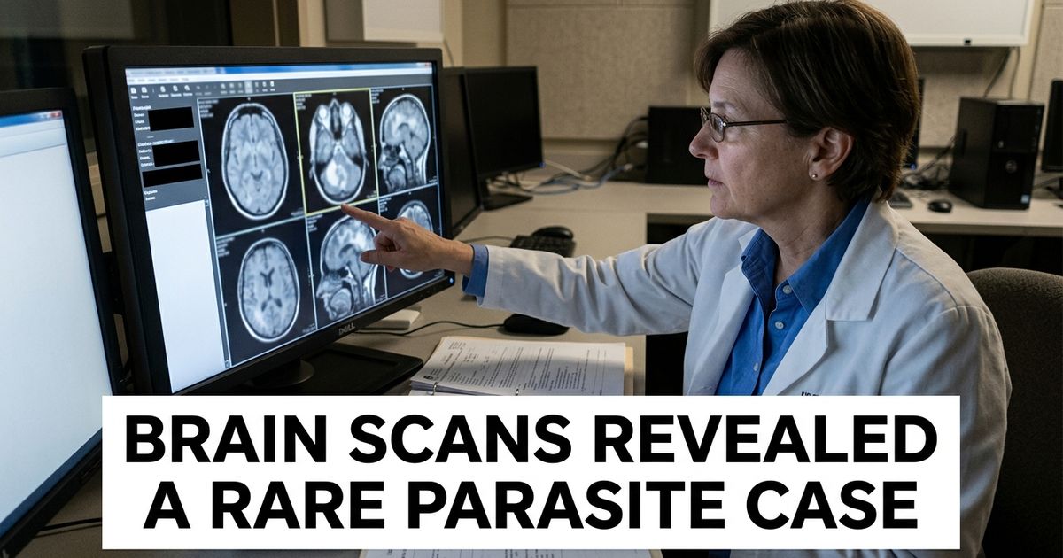 Brain tumors in Spain patient were later found to be tapeworm larvae.