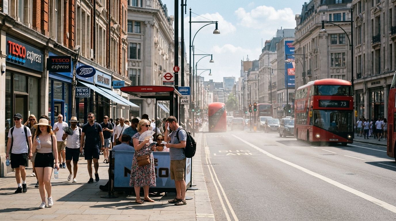 UK Issues Rare Red Heat Warning as Europe Hits 40C