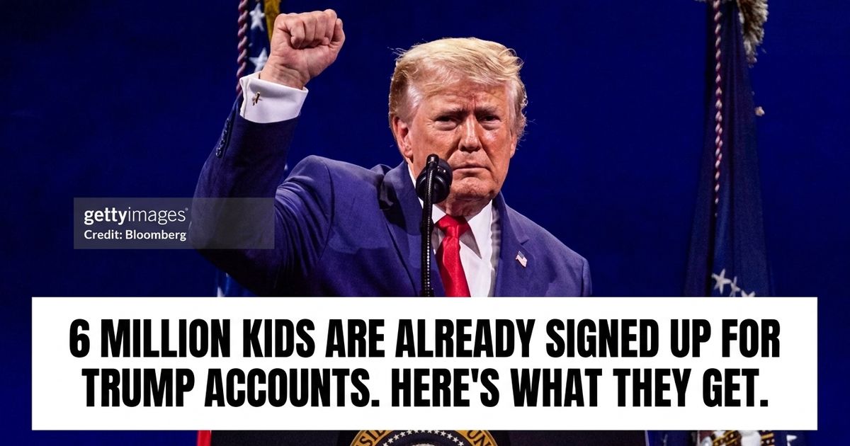 Stock exchange display board representing the Trump Accounts launch for children's savings
