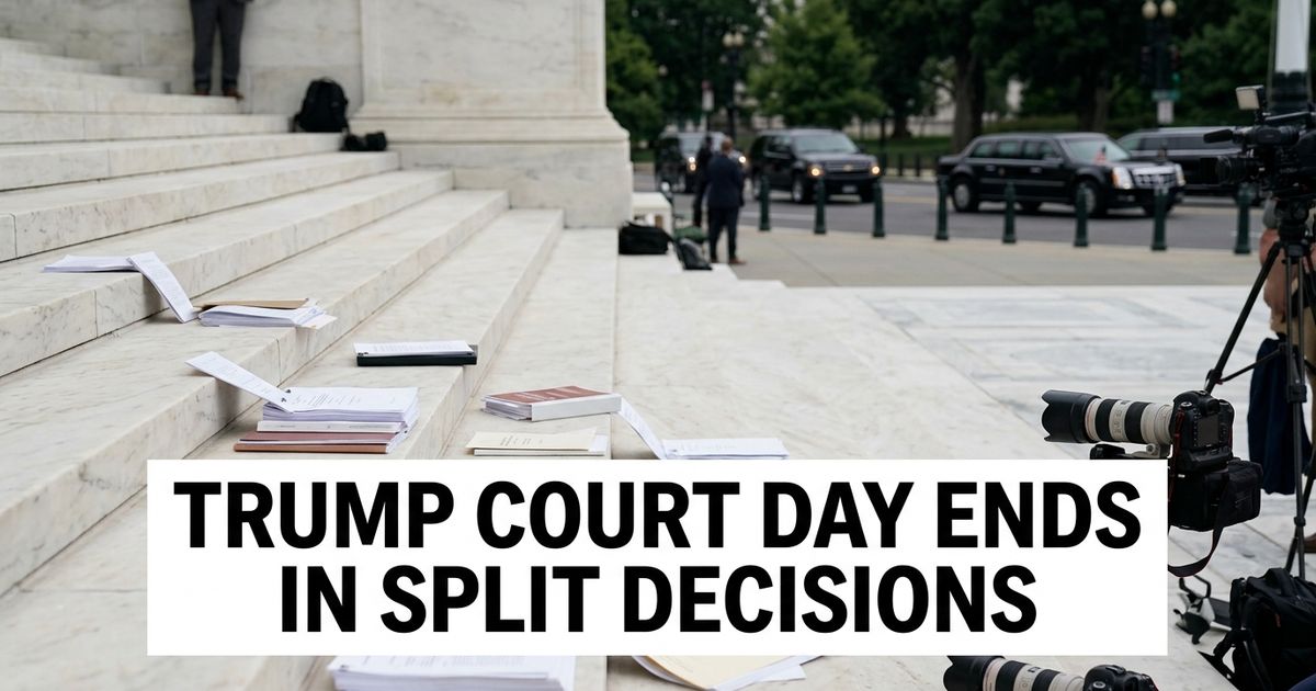 Supreme Court splits Trump legal day with one win and several defeats.
