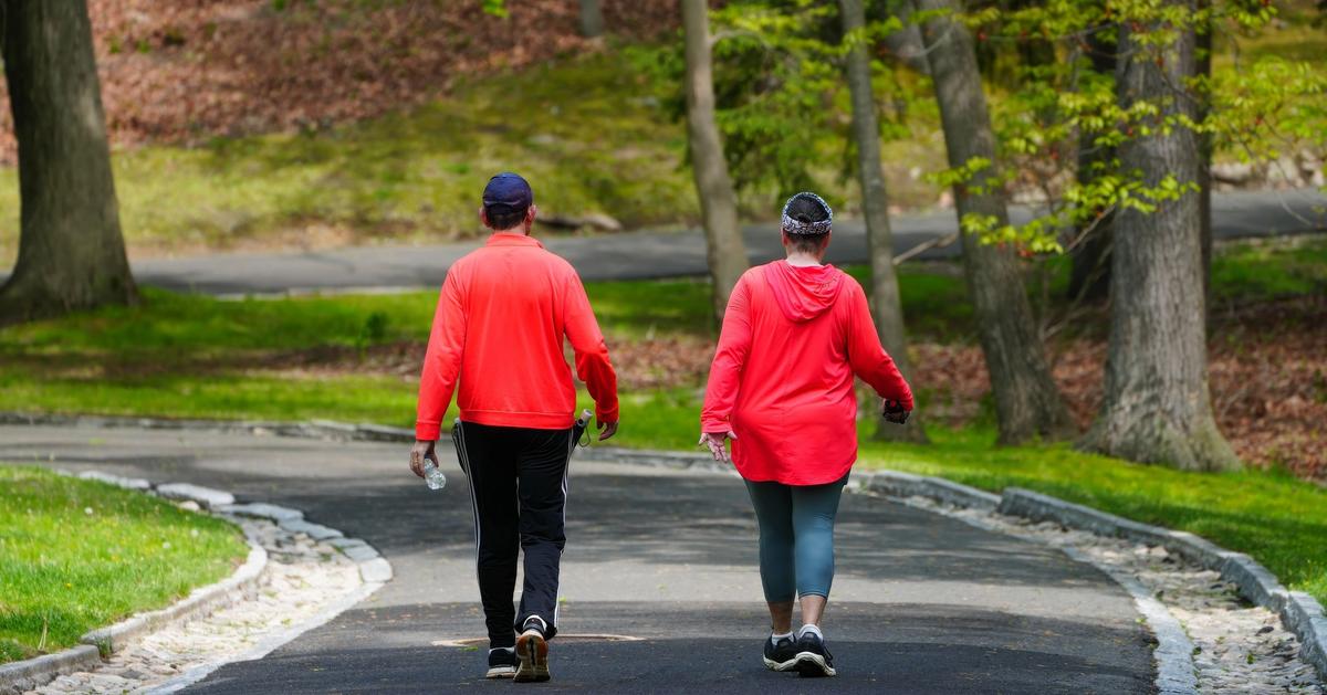 Walking five minutes every hour has been shown to lower blood pressure, reduce blood sugar spikes, and improve mood in sedentary workers.