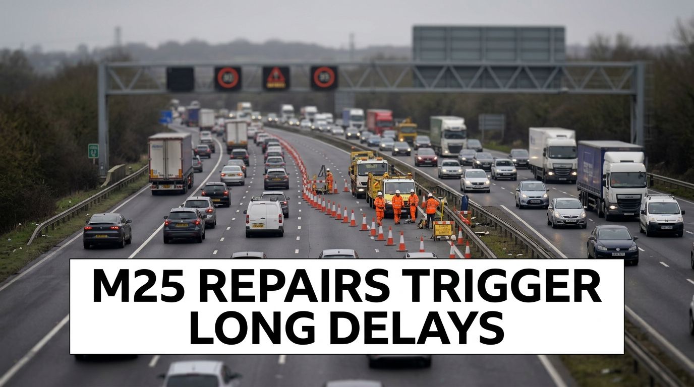 M25 Emergency Repairs Hit Kent and Surrey Travel