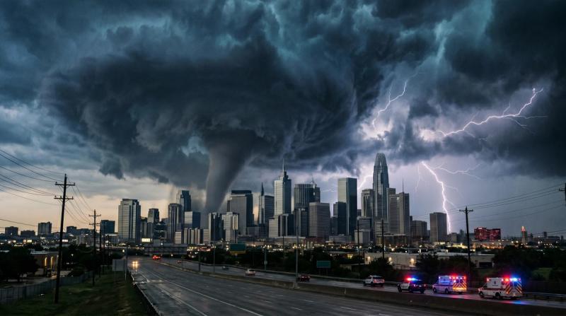 Tornado warning near Detroit as severe weather spreads across Michigan in 2026