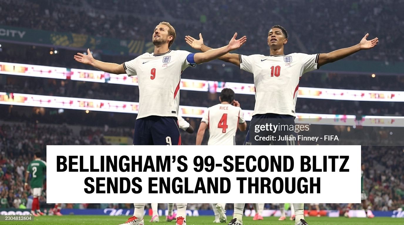 England Survive 10-Man Scare to Beat Mexico 3-2