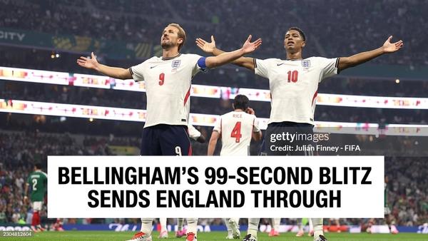 England Survive 10-Man Scare to Beat Mexico 3-2