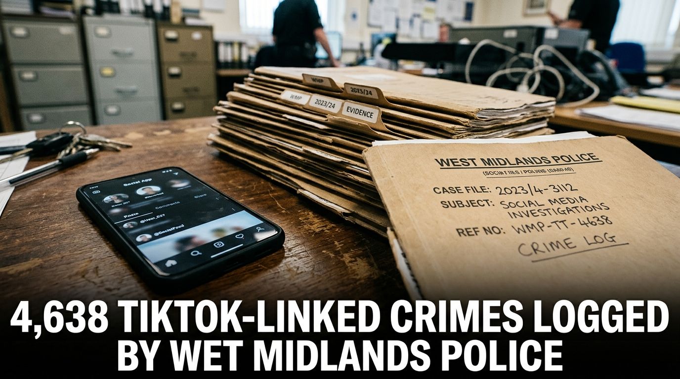 4,638 TikTok-Linked Crimes Logged by West Midlands Police