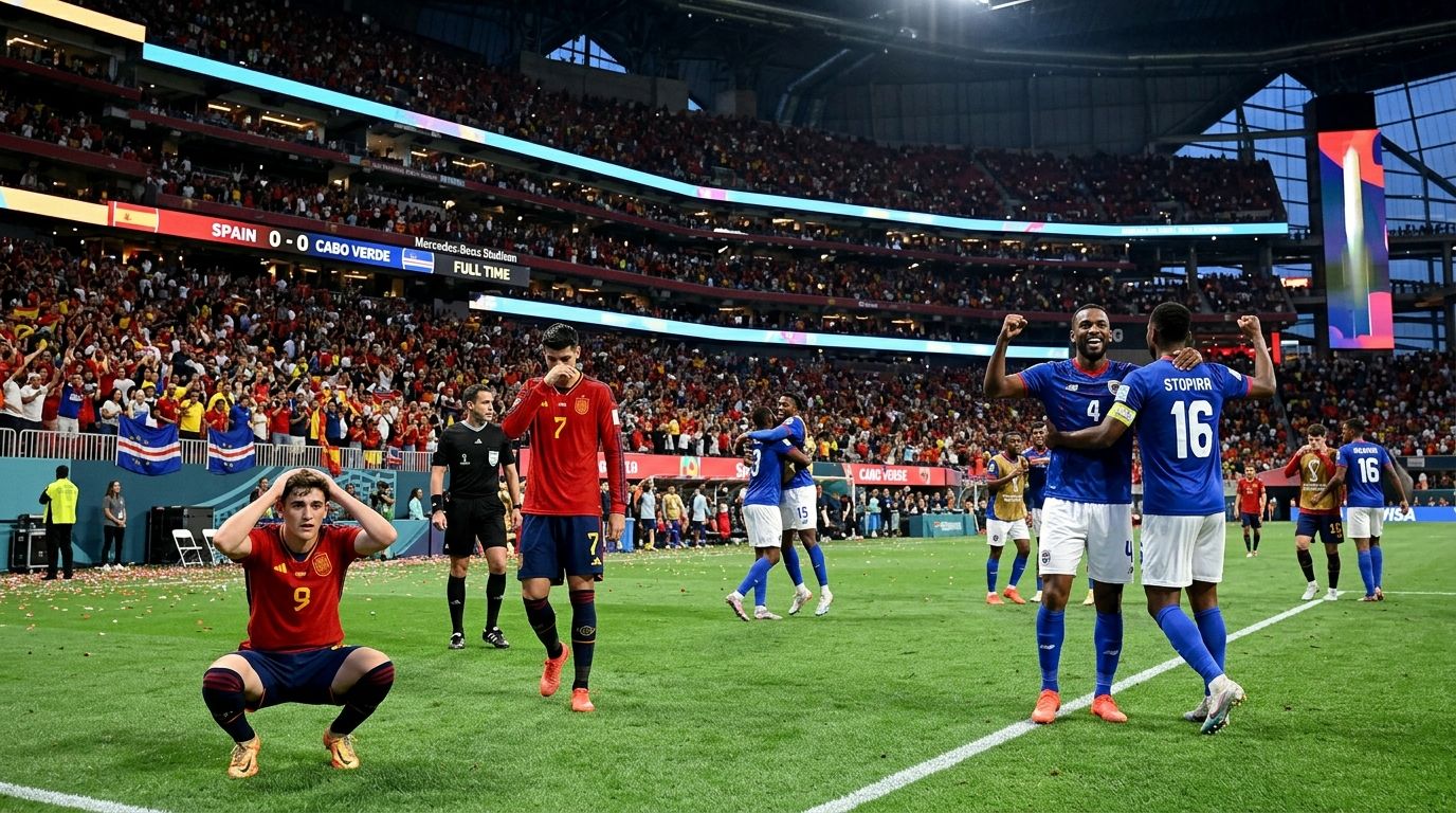 Spain Held to 0-0 Draw by Cape Verde in World Cup Opener