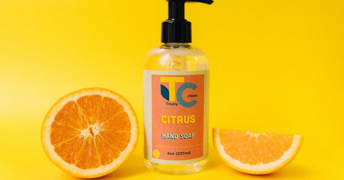 Antibacterial hand soap on a bathroom sink β a new study warns common household products may contribute to antibiotic-resistant superbugs.