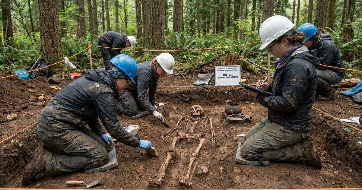 Lake Baikal plague study 2026 — archaeologists reconstructed Yersinia pestis genomes from hunter-gatherer remains buried 5,500 years ago.