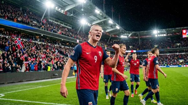 Norway Beat Iraq 4-1 as Haaland's Brace Sends Them Top of Group I