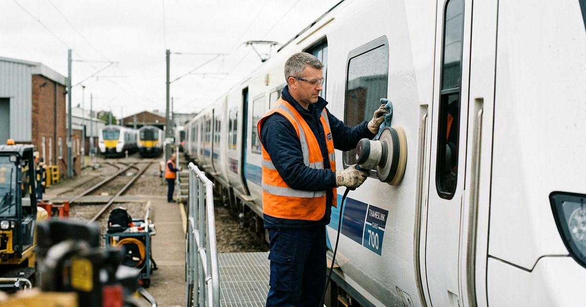 Thameslink £3.6 million refresh — Class 700 trains being polished under new public ownership in 2026.