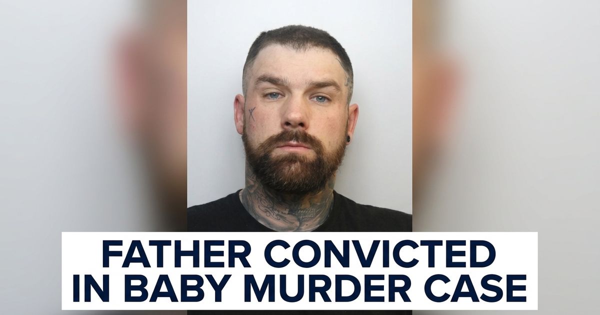 Tony Bartlett murder conviction article image showing court files and a Crown Court setting.