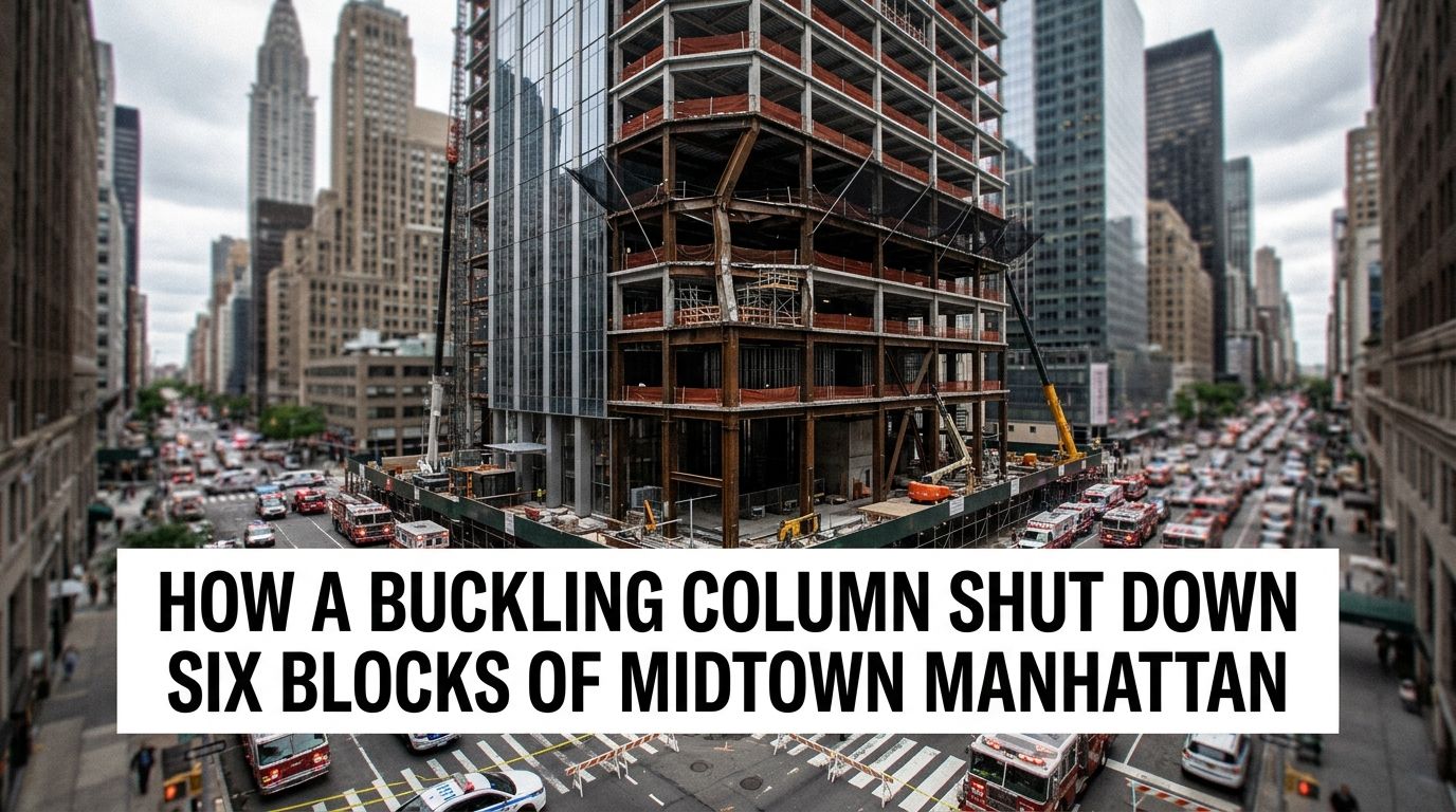Former Pfizer Tower "Remains Unstable" as NYC Evacuates Midtown Blocks
