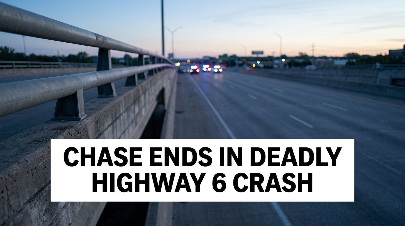 Suspect Dead After Stolen Car Chase Ends in Highway 6 Crash