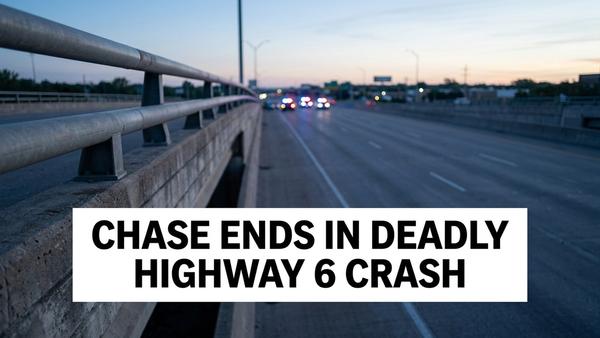 Suspect Dead After Stolen Car Chase Ends in Highway 6 Crash