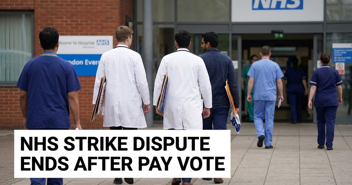 England resident doctors accept pay deal ending NHS strike dispute.