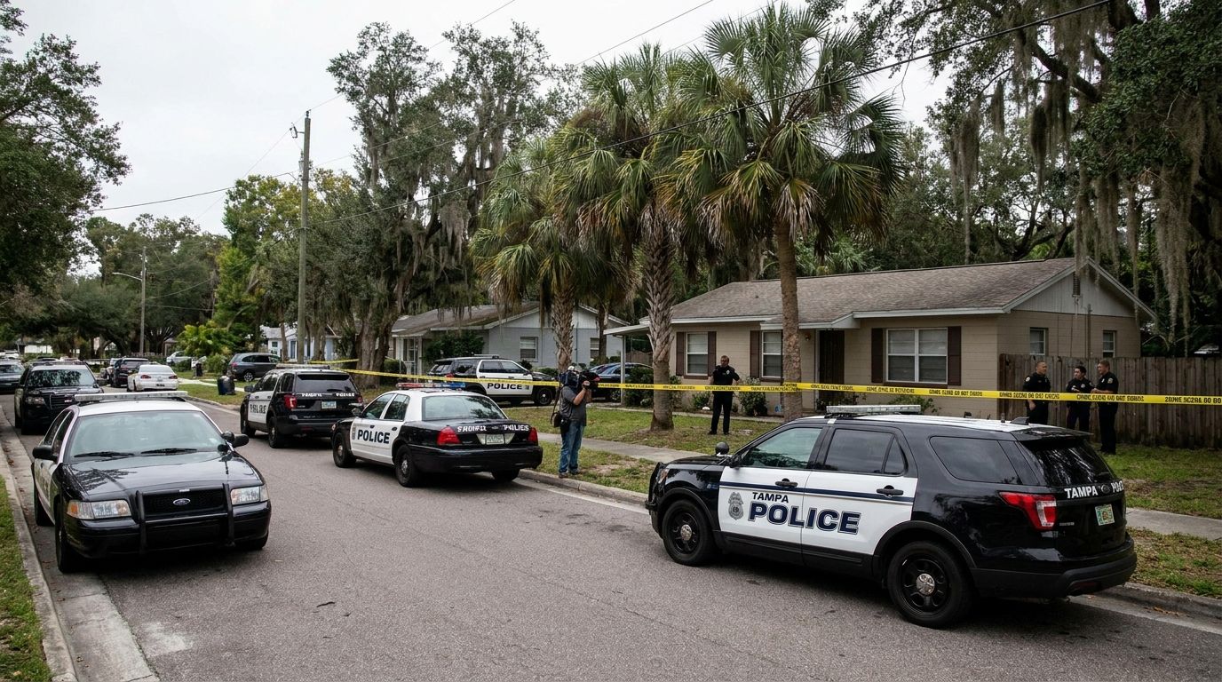 Tampa Police Investigate Shooting, Suspect's Self-Inflicted Wound