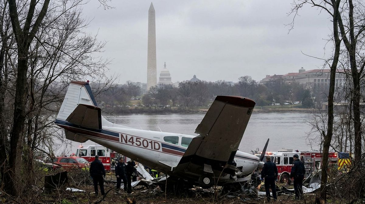 A pilot and two passengers were killed when a small plane crashed in a wooded area near a townhome community in Bowie, Maryland, late Saturday night.