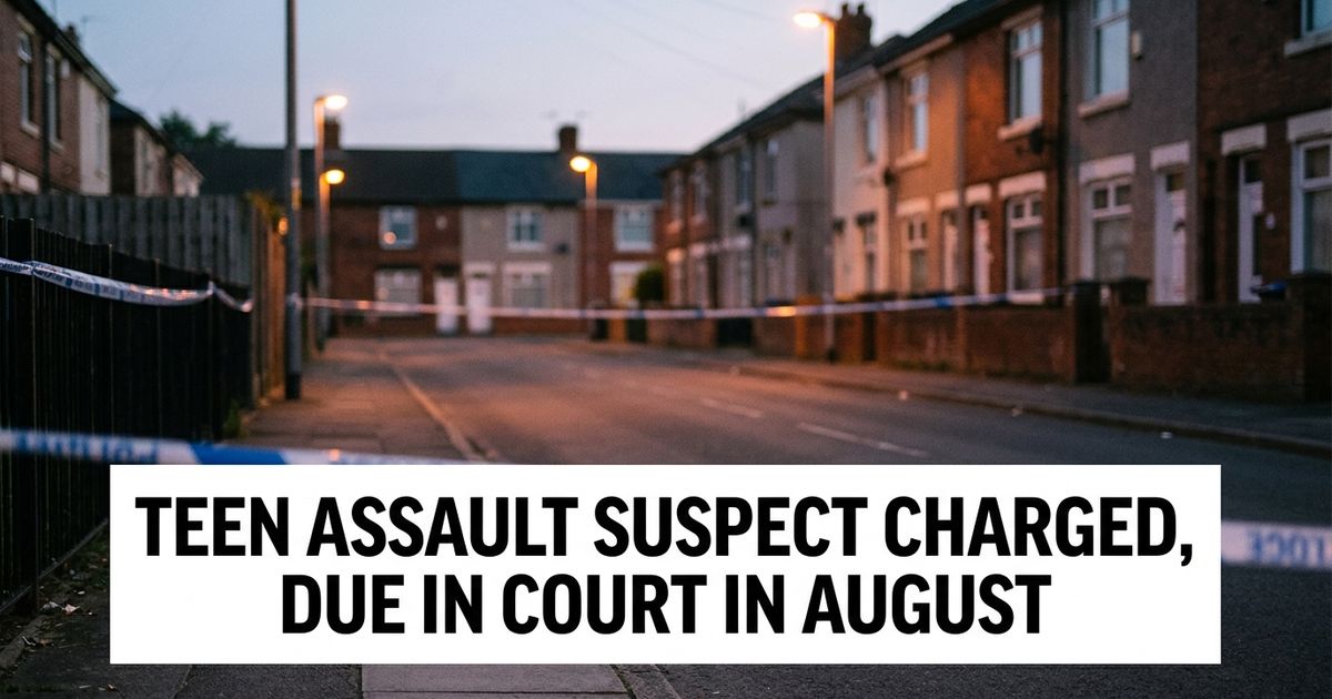 Quiet residential lane at dusk representing the Coatbridge sexual assault case