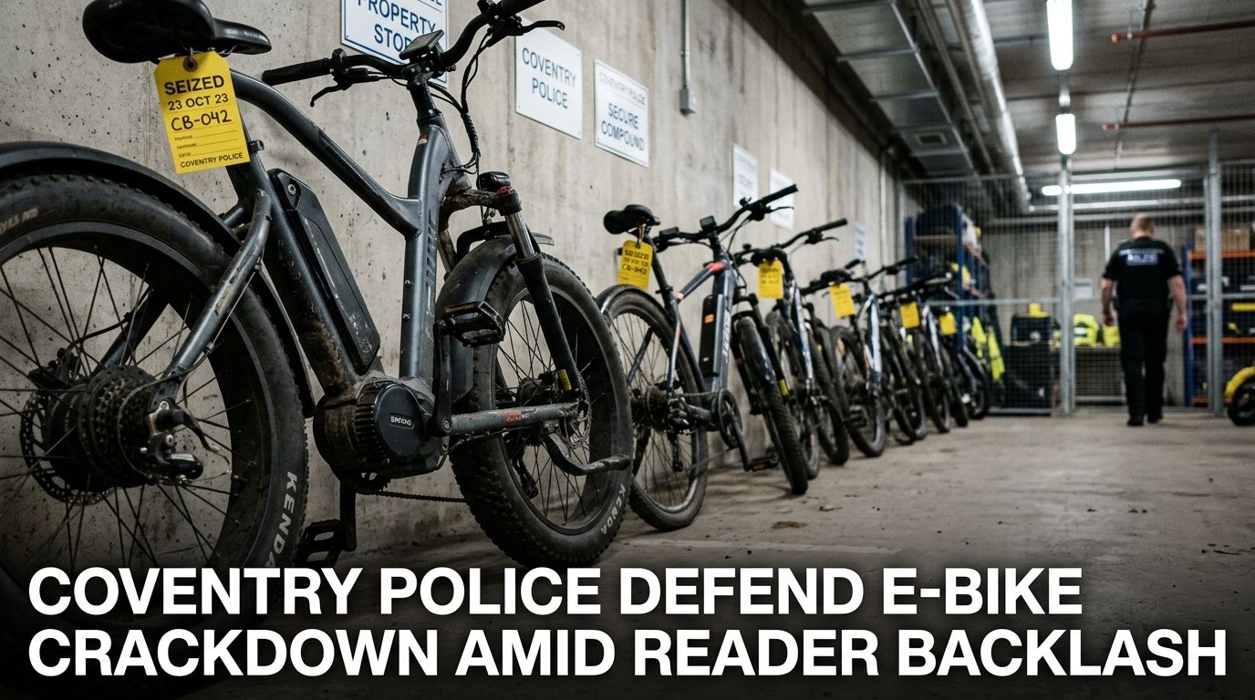 Coventry E-Bike Crackdown Splits Opinion: 'What About Real Crime?'