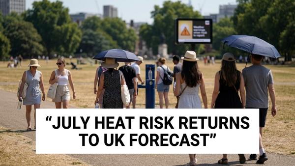UK Heatwave Risk Builds Again in July