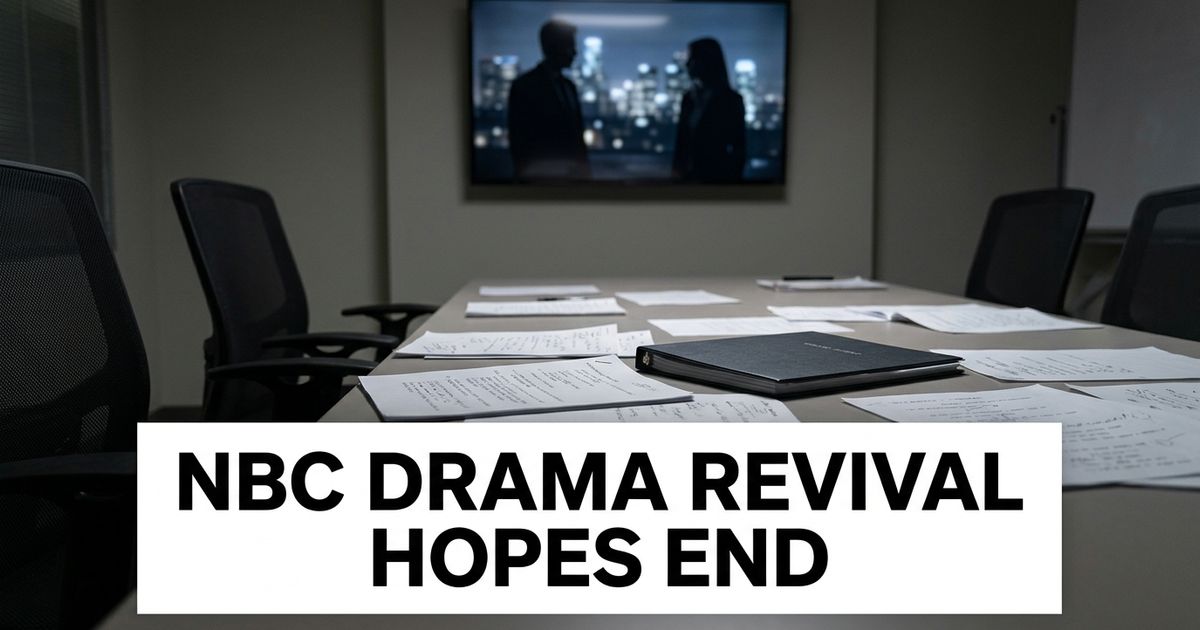 Empty television production room representing The Hunting Party ending after cast options expired.
