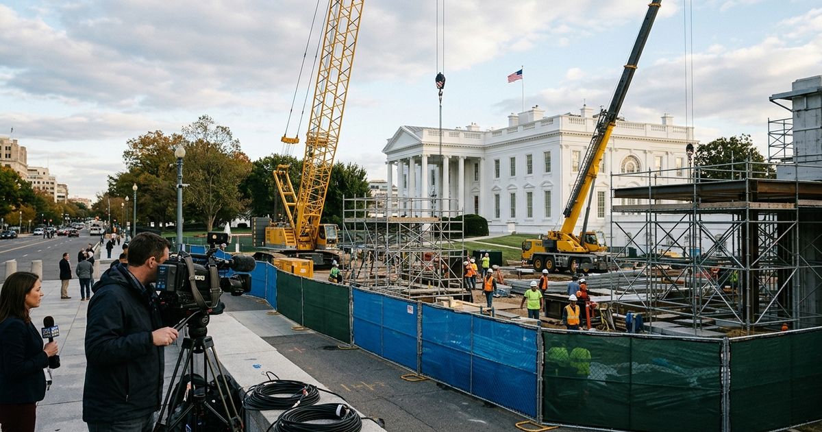 Construction continues on the $200 million White House State Ballroom despite ongoing legal challenges over its demolished East Wing site and funding sources.