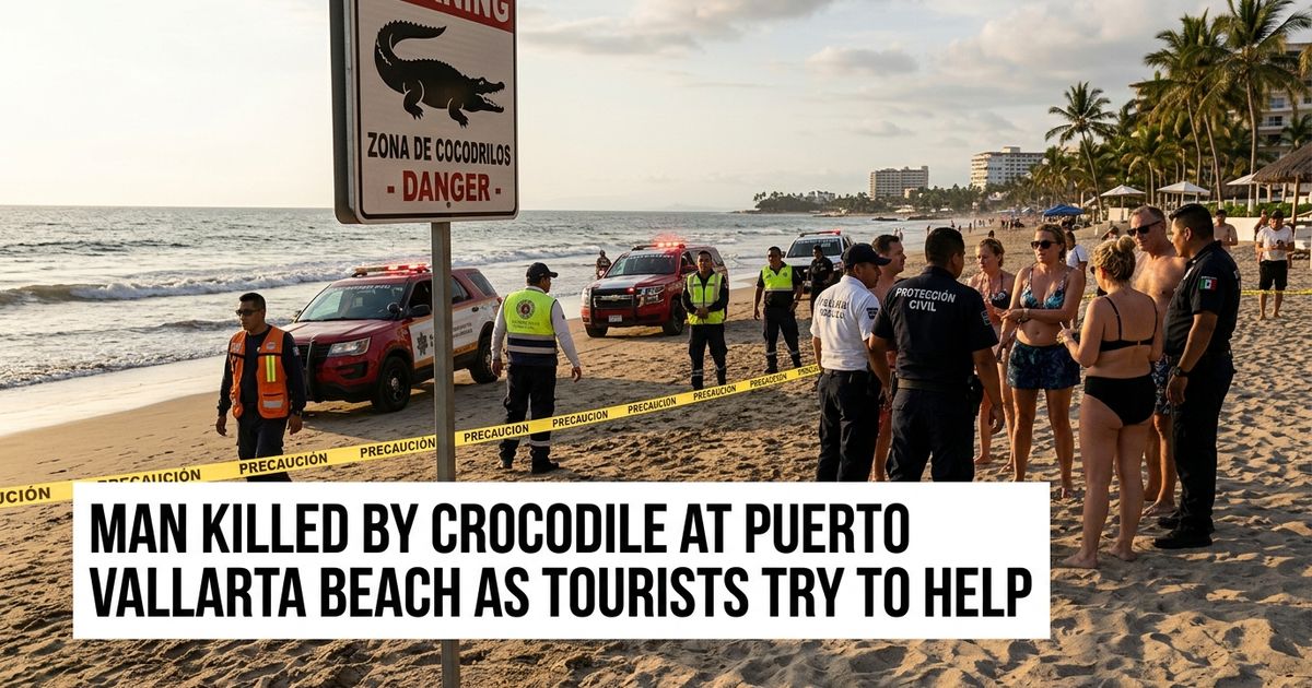 Man, 28, Killed by Crocodile in Puerto Vallarta as California Family Tries to Save Him